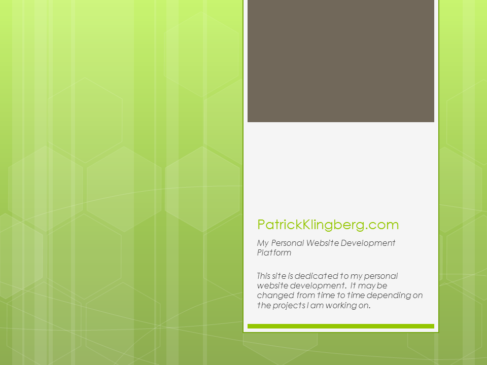 PatrickKlingberg.com width = 
